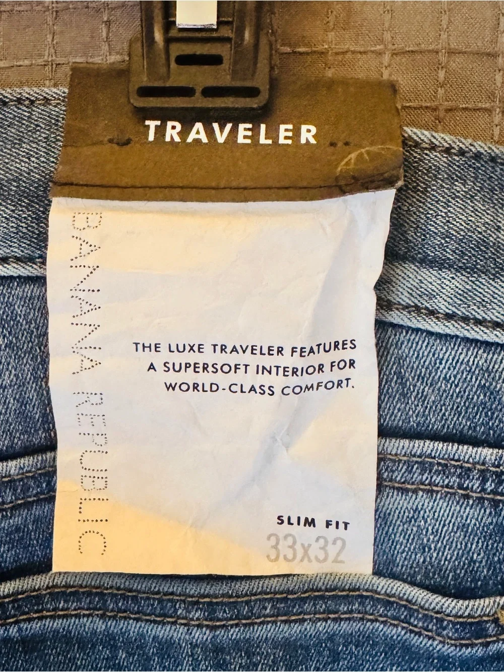 Banana Republic Men's Slim Straight Jeans - Indigo Blue Fade